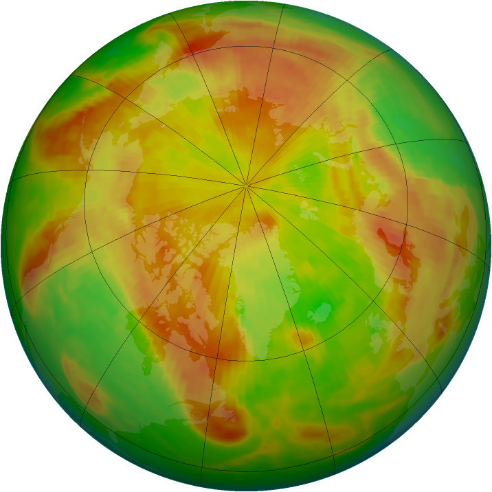 Arctic ozone map for 23 May 1980